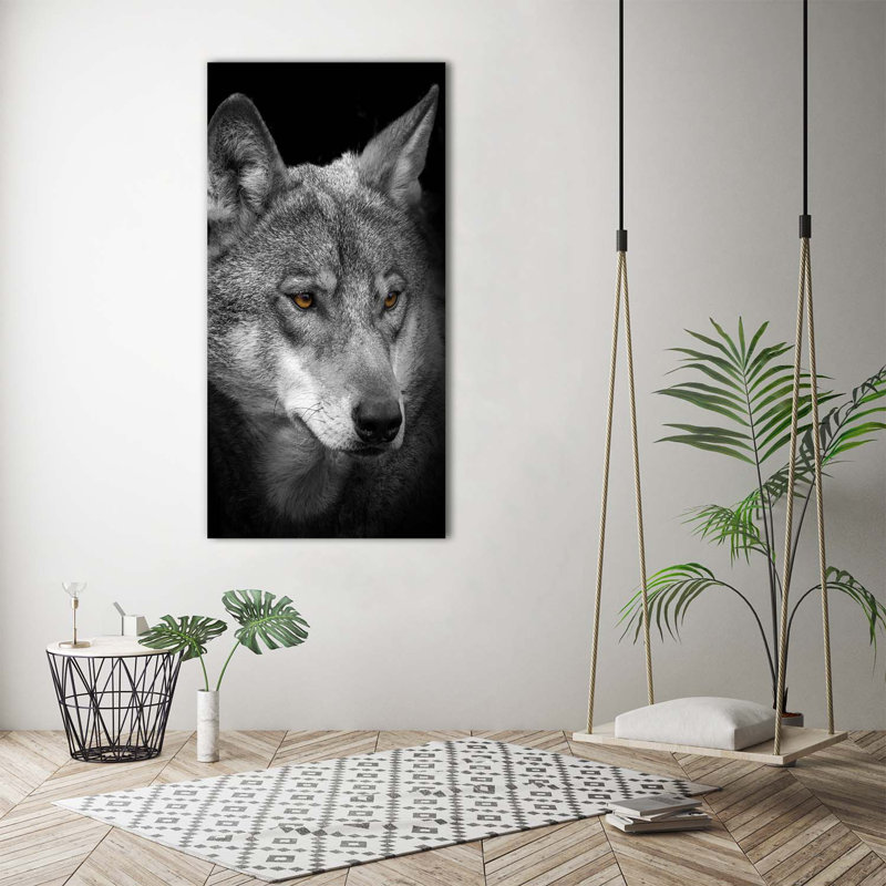 Portrait Of A Wolf - Wrapped Canvas Print