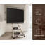 Carshalt 30.4" W Steel Mobile Floor TV Stand with Shelves-875616122