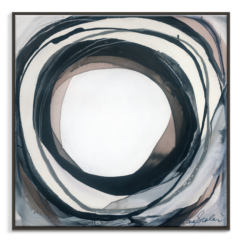 Noir - Single Picture Frame Square Print on Canvas, Timber Frame, 62.5cm H x 62.5cm W