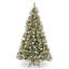 The Holiday Aisle® 7.5 ft. Frosted Alaskan Pine Tree with Clear Lights