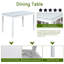 Ensemble 5 pièces de table de salle à manger en bois, table rectangulaire avec décoration en cristal et 4 chaises rembourrées