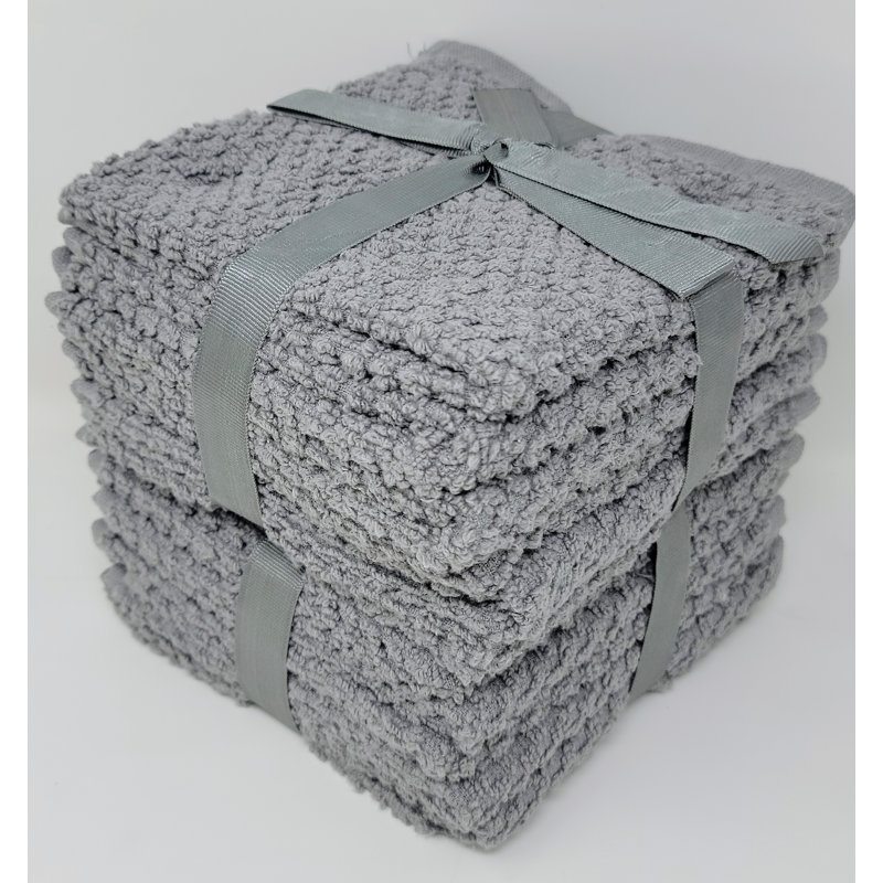 Withernsea Cotton Washcloth, Stone