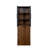 70.87" H Display Storage  Cabinet, 4 Tier Pull-Out Multi-Tier Storage Shelf & 2 Glass Doors-1266025834