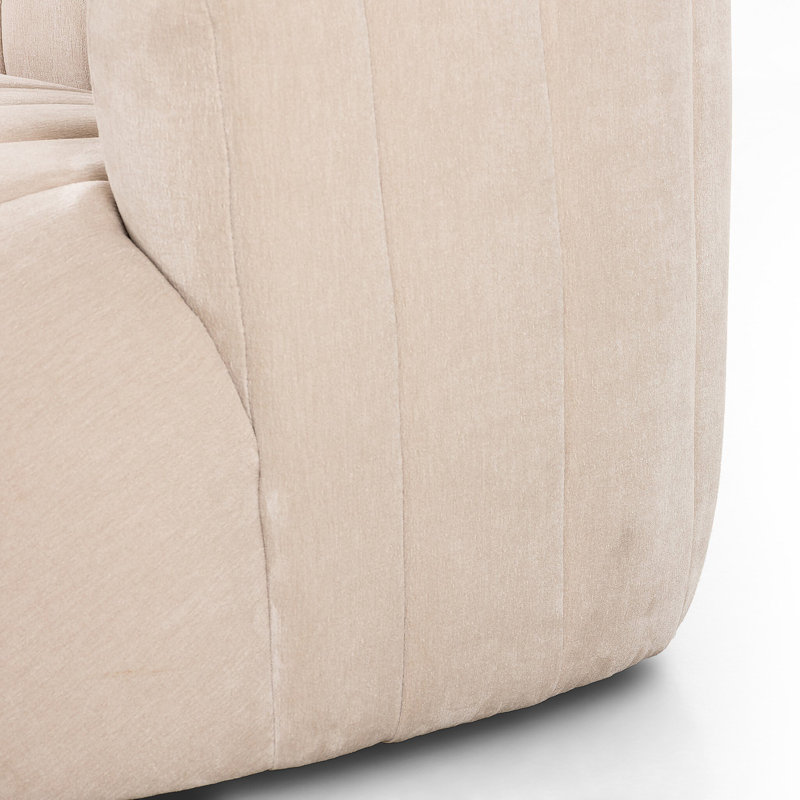 Canapé Cathyann, Polyester crème Blamont