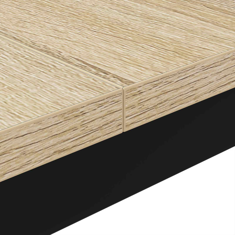 Coffee Table, 45cm. H x 80cm. L x 80cm. W, Sonoma, Black