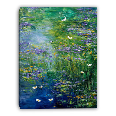 Meadow Light Drift Wrapped Canvas Wall Art