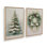 Ensemble de 2 impressions sur toile Evergreen Elegance