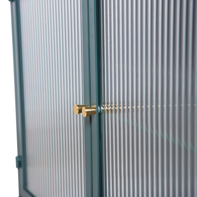 Armoire en acier peu encombrante de couleur vert armée - Élégance moderne et rangement polyvalent pour la salle de bain, la cuisine, le salon et le bureau