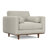 Morrison 42"W Upholstered Performance Fabric Mid-Century Modern Arm Chair With Bolster Pillows-121834036