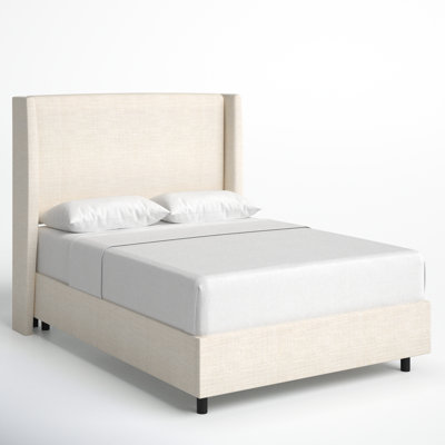 Tilly Upholstered Wingback Bed