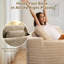 Canapé modulaire en velours côtelé 3 pièces avec repose-pieds Cloud - aucun assemblage requis-682221183-682221180