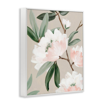 Giclée encadrée rose Elegance Rose, design par Alex Black