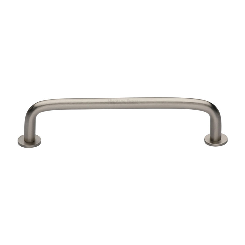Heritage Brass Heritage Cabinet Pull Wire Design with Rose, 168cm L x 8cm W, Satin Nickel