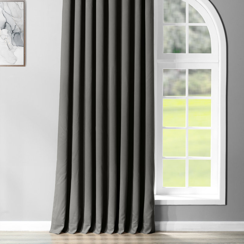 Room Darkening Grommet Single Curtain Panel, Classic Taupe, 100" W x 108" L