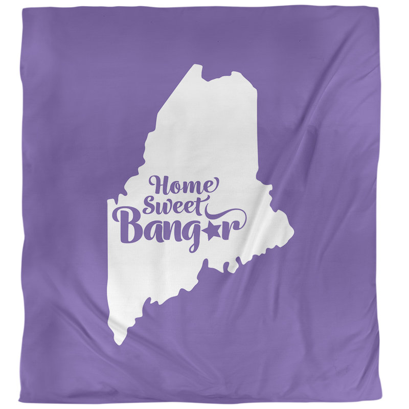 Housse de couette simple bangor Maine, Housse de couette pour grand lit, Mauve, Microfibre