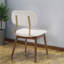 Chaises de salle à manger rembourrées Comfort, cuisine de ferme moderne à cadre en bois