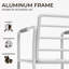 Ensemble de mobilier d'extérieur en aluminium pour patio, canapé de conversation 4 places-1438092851