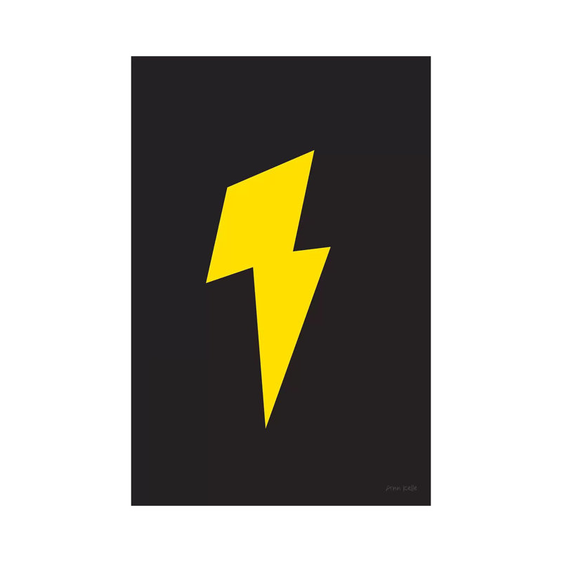 Lightning by Ann Kelle - Wrapped Canvas Print, 20.32 cm H x 30.48 cm W