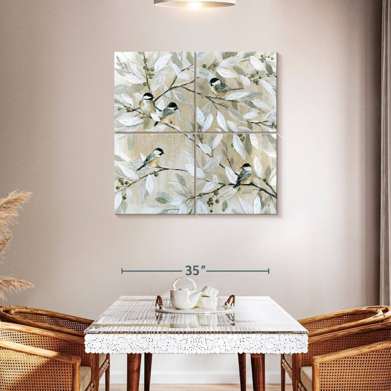 Brampt Spring Chickadees, 38" H x 38" W