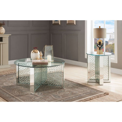 Jahiem Glass Top Coffee Table