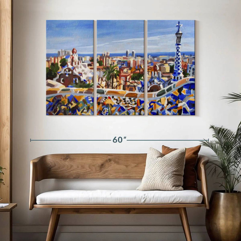 Sirci Barcelona Gaudi, H 32 po x l 50 po