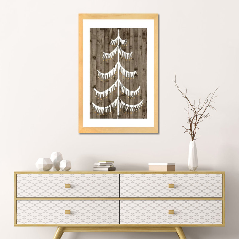« Boisé whimsy III » par Grace Popp-impression d’art graphique, Toile tendue, Pas de tapis, H 18 po x l 12 po x 1,5 po