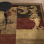 Tapis brun / rouge Esqueda-33650824