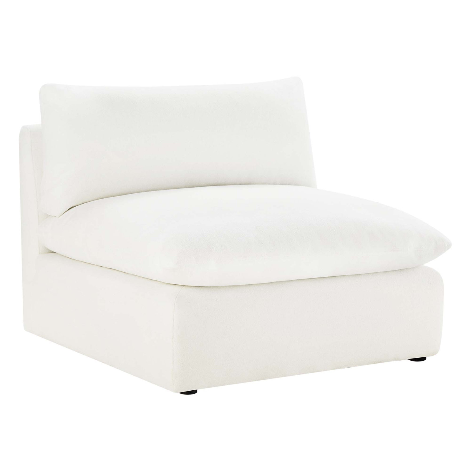 Annabella 81" Modular Sofa, Elite Ivory Textured Performance Chenille