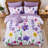 8-Piece Floral Reversible Comforter Set, Soft Microfiber All-Season Complete Bedding Set-122815381-122815385