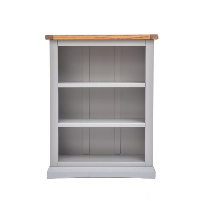 Ireland Bookcase, (3 Shelves) H90 x W70 x D25cm, Grey
