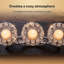 Metal,Crystal Tabletop Candelabra