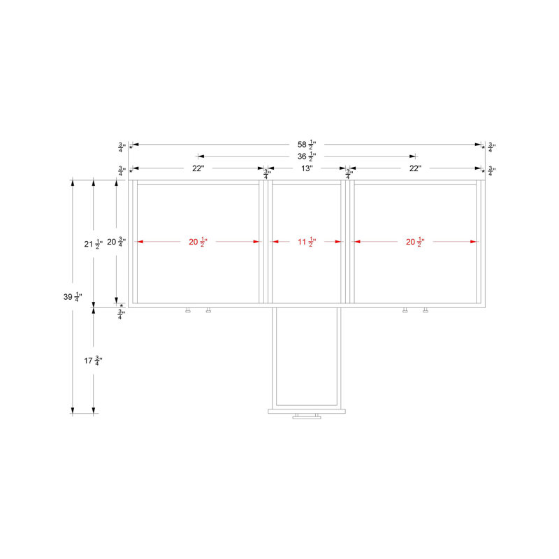 Rift White Oak Double Bath Vanity, 60", Classic Black, Polished Chrome