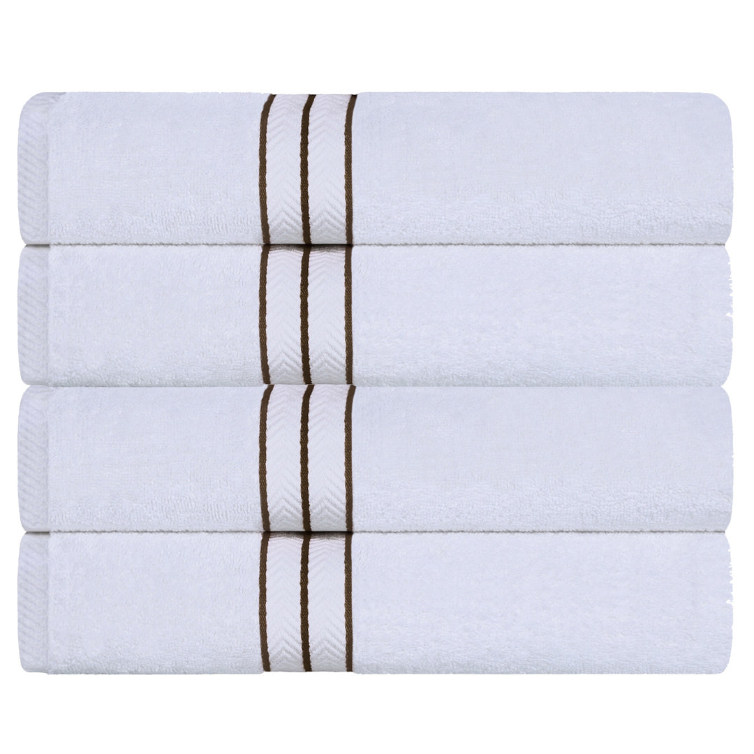 Josann Turkish Cotton Ultra-Plush Solid 4 Piece Bath Towel Same-Size Set Guest Room Case Pack (Set of 4) Latitude Run® 