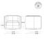 Chaise d'appoint pivotante rembourrée-922128099