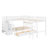 Twin Over Full L-Shaped Bunk Bed With 3 Drawers, Ladder And Staircase-1937892331