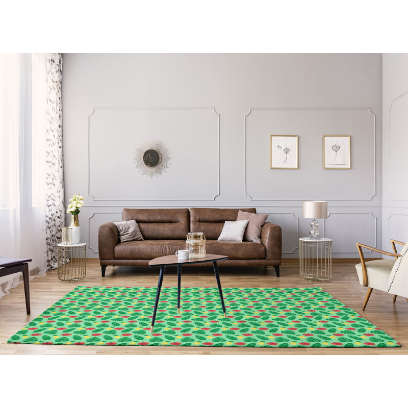 Tapis tropical green area, Rectangle 4 pi x 6 pi