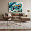 Art mural sur toile bleu-981073908