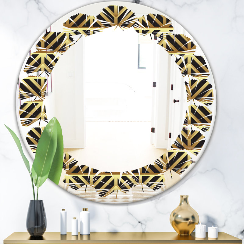 Miroir mural Leaves Luxury, H 24 po x l 24 po