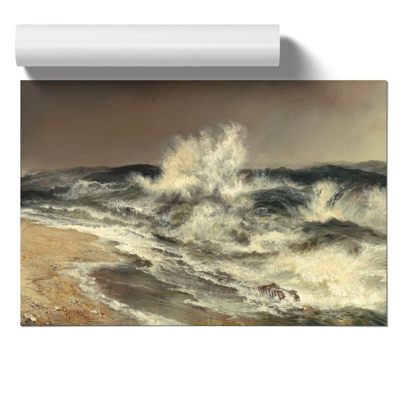 The Much Resounding Sea by Thomas Moran - Frameless Print, 42cm H x 59cm W x 0.1cm D