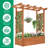 Sabeera Wood Planter Box with Trellis-718423084