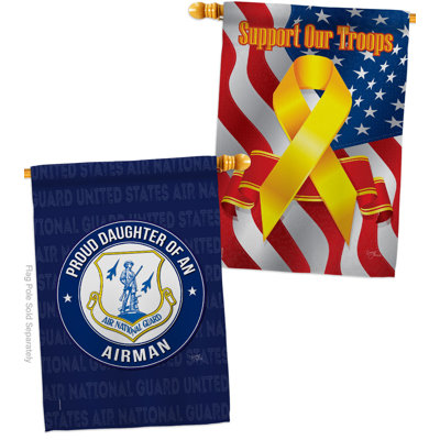 Double Sided 40'' H x 28'' W Polyester House Flag