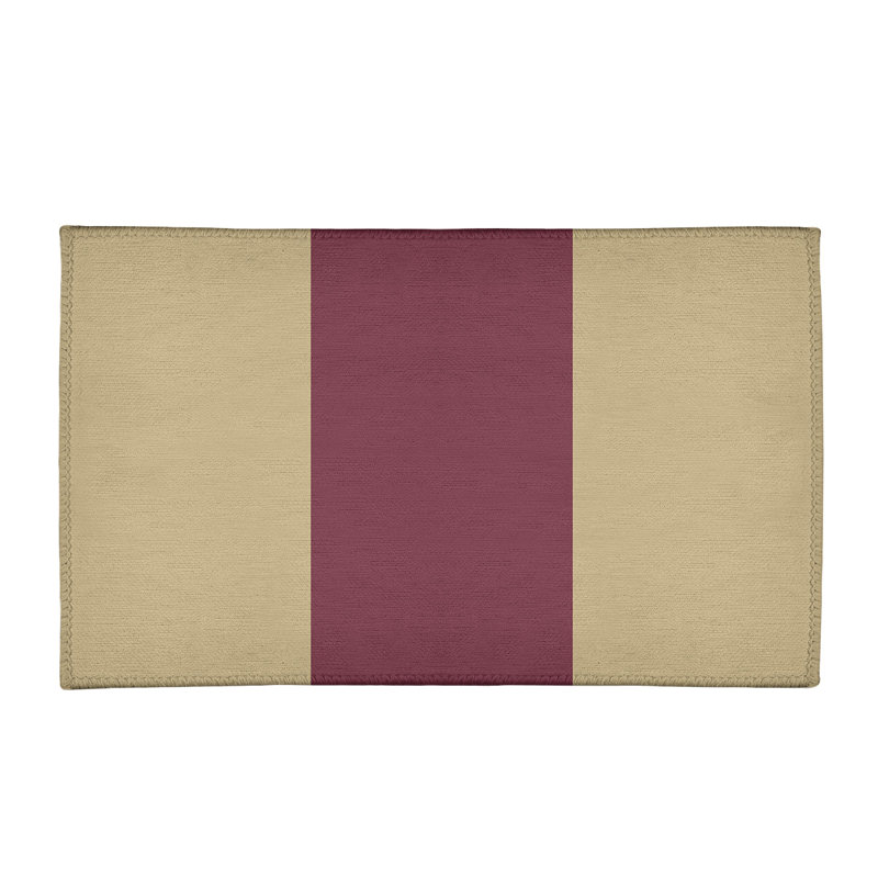Tapis de zone rouge/beige, Rectangle 3 pi x 5 pi