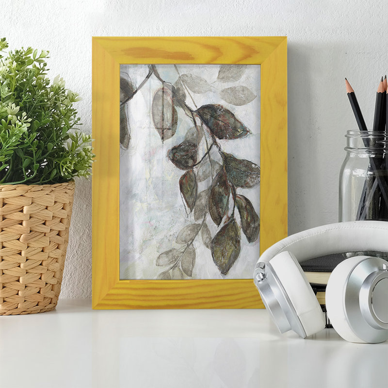 " Dream Branches II ", 8" H x 6" W x 1" D, Sunflower Yellow