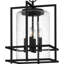 Luminaire suspendu d'extérieur noir 4 lumières Damien