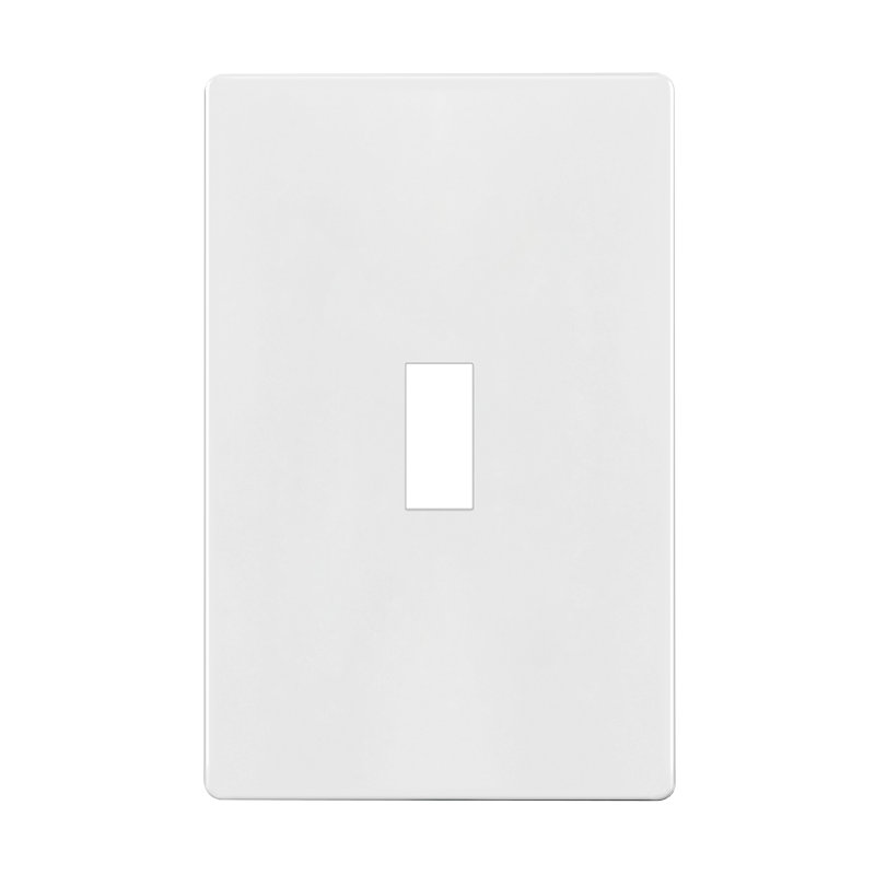 Plaque murale à visser à 1 face - Blanc (paquet de 3)