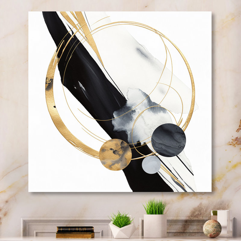 Formby Glam Abstract Wall Decor on Metal, 16" H x 16" W x 1" D