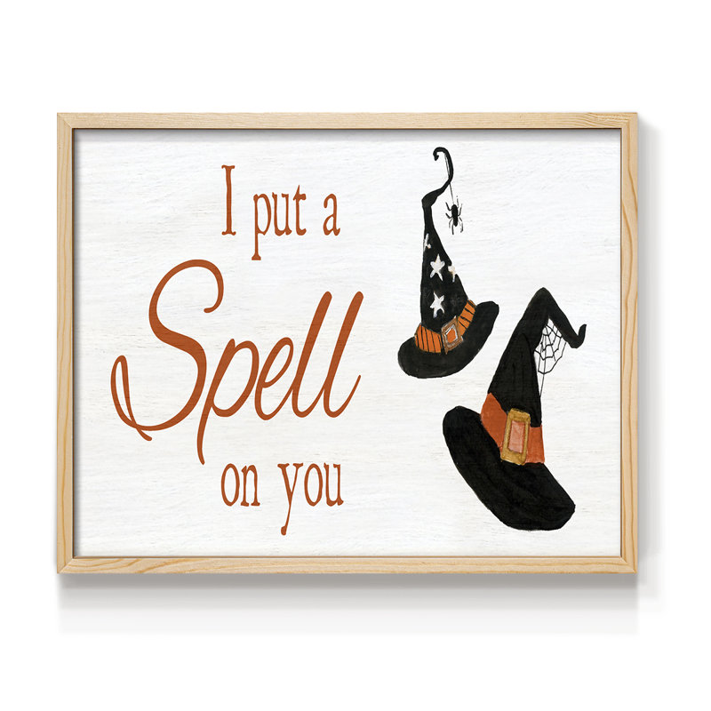 «Put A Spell» - reproduction encadrée, H 8 po x l 10 po, Naturel