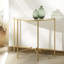 Markley Forged Metal Half Moon Console Table