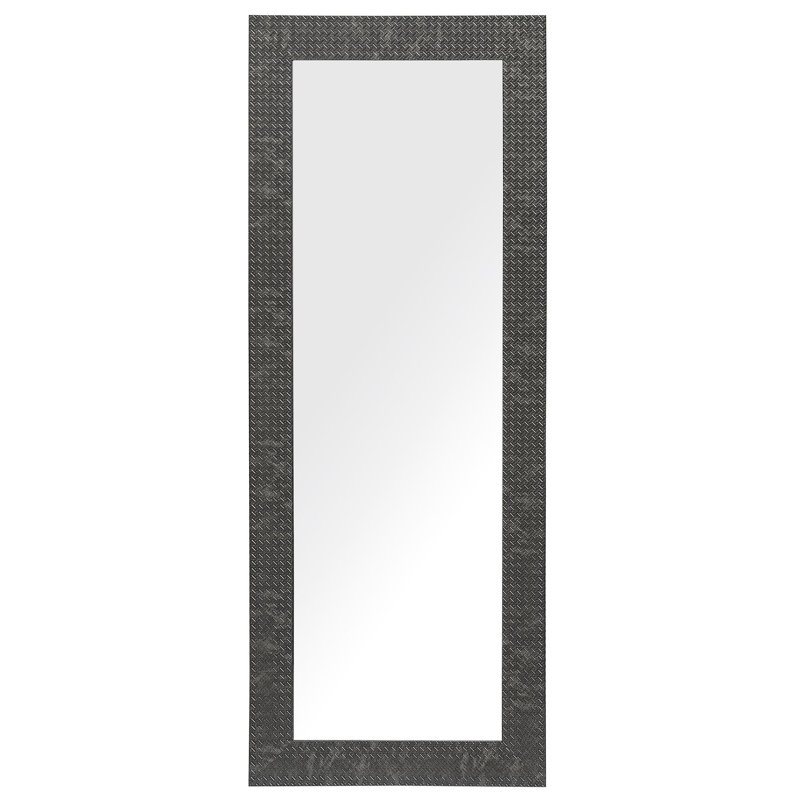 Lebanon Flat Wall Mirror, Black