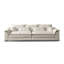 Canapé modulaire en velours blanc-364069760